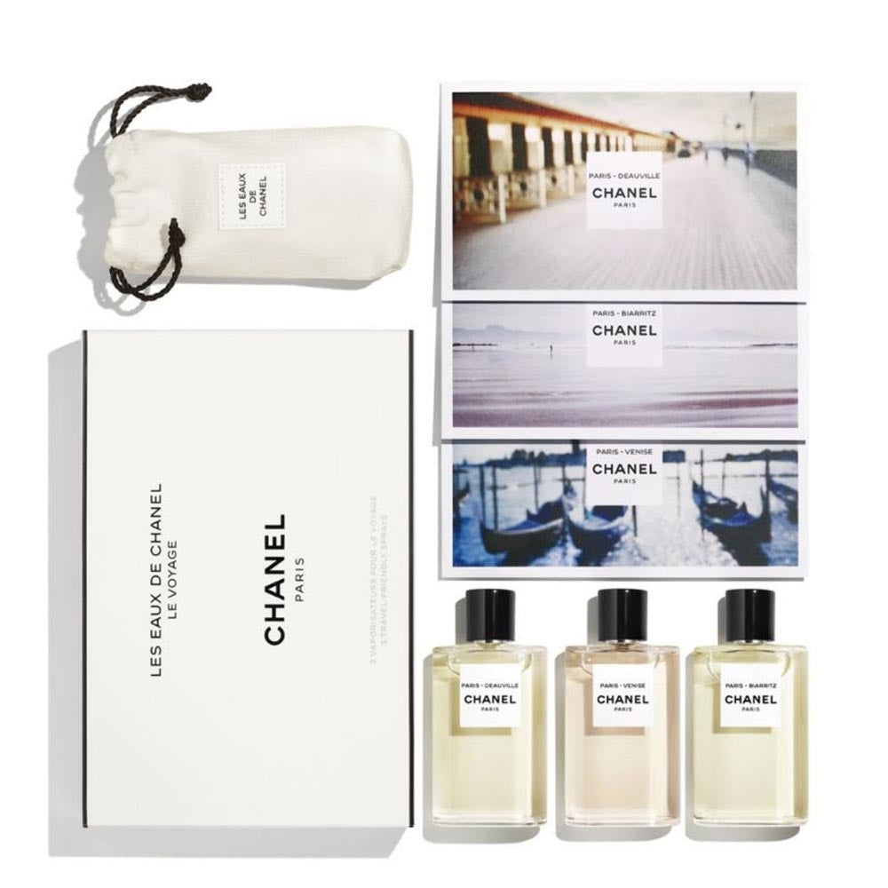 Les Eaux De Chanel Set Chanel: Paris - Deauville, Eau De Toilette, For Women, 30 ml + Paris - Venise, Eau De Toilette, For Women, 30 ml + Paris - Biarritz, Eau De Toilette, For Women, 30 ml
