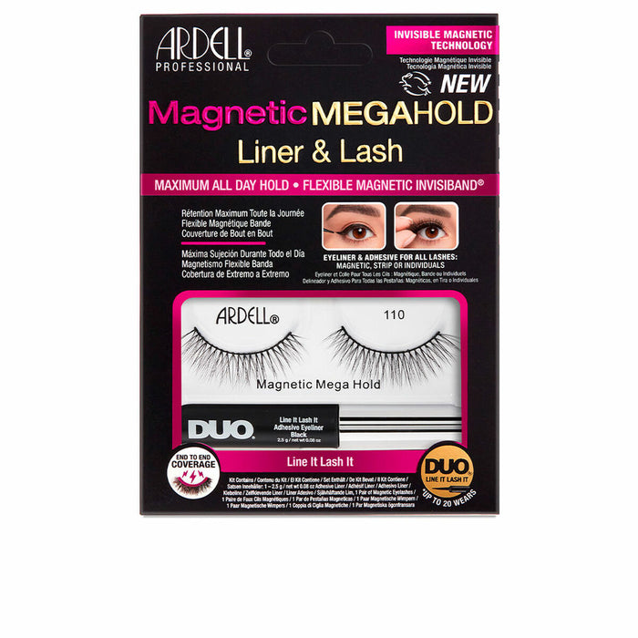 Lot de faux cils Ardell Magnetic Megahold Liner Lash Nº 110 2 Pièces (2 Unités)