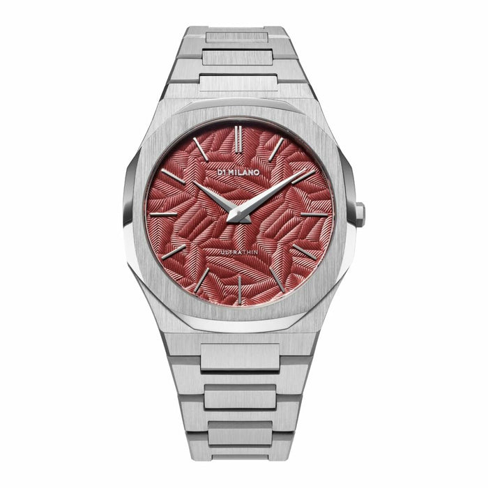 Montre Homme D1 Milano ULTRA THIN BARN RED Noir Argenté (Ø 40 mm)