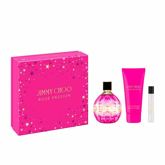 Women's Perfume Set Jimmy Choo ROSE PASSION EDP 3 Pieces