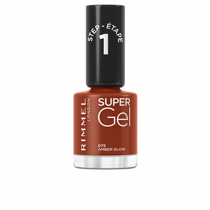 nail polish Rimmel London Super Gel Nº 075 Amber glow Nº 075-Amber Glow 12 ml