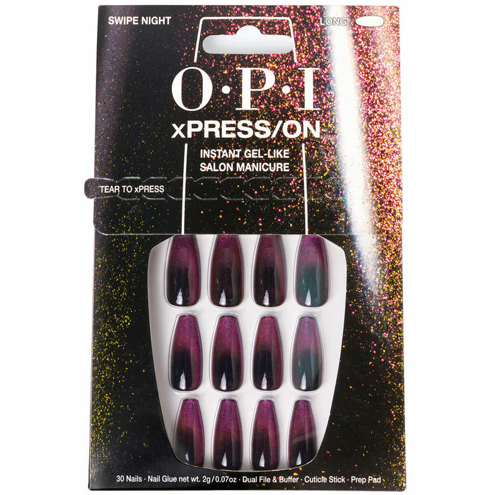 False nails Opi #Swipe Night Swipe Night 30 Pieces