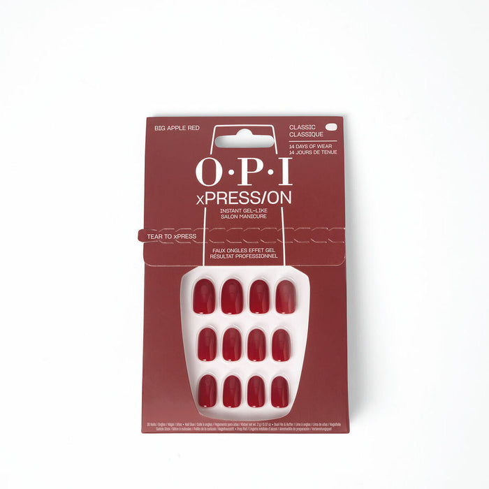 False nails Opi  #Big Apple Red Big Apple Red 30 Pieces