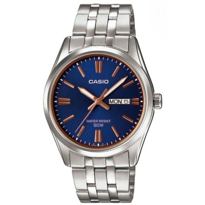 Men's Watch Casio DATE, BRACELET - BLUE (Ø 38 mm)