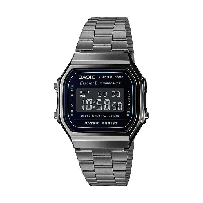 Zegarek Męski Casio A168WEGG-1BEF Czarny Srebrzysty (Ø 36 mm) (Ø 38 mm)