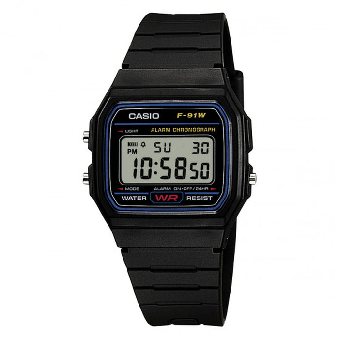 Montre Homme Casio F-91W-1YEG Noir