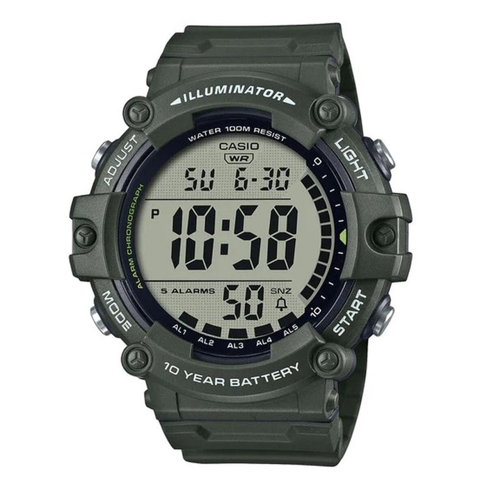 Zegarek Męski Casio ILLUMINATOR WORLDTIME - LONG STRAP Czarny (Ø 51 mm)