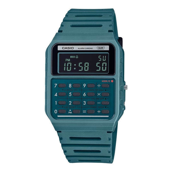 Zegarek Męski Casio CALCULATOR EDGY COLLECTION - FOREST GREEN