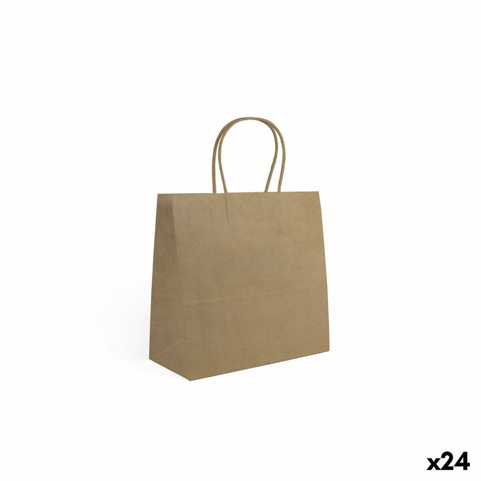 Paper Bag Algon Kraft 26 x 17 x 26 cm 3 Pieces (24 Units)