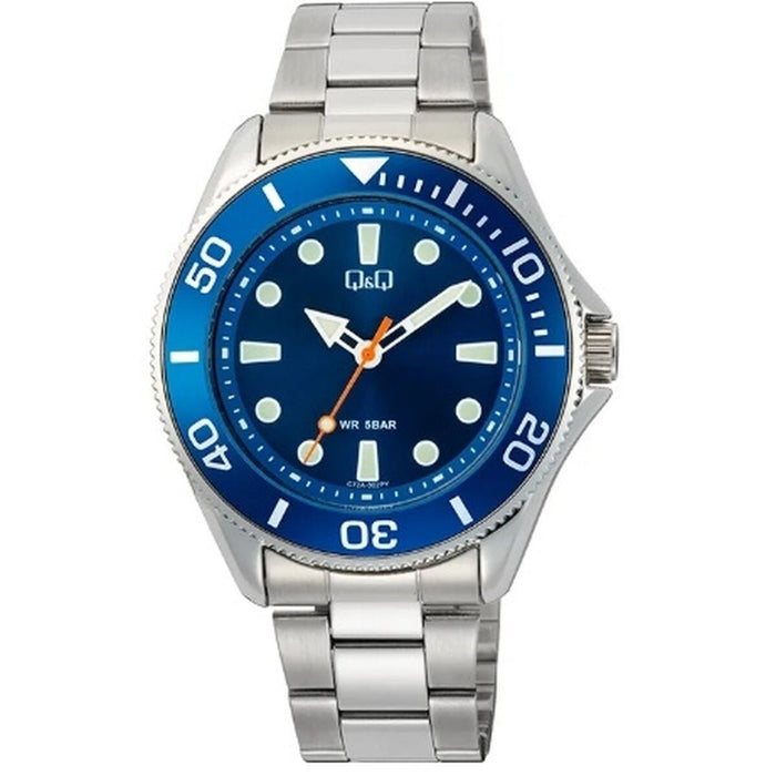 Men's Watch Q&Q GENT DIVER BLUE (Ø 41 mm)