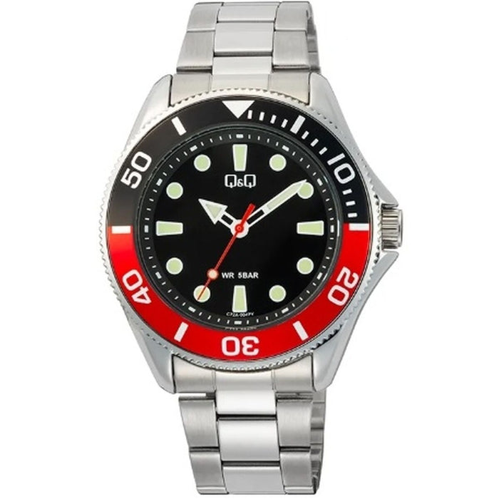Men's Watch Q&Q GENT DIVER BLACK & RED