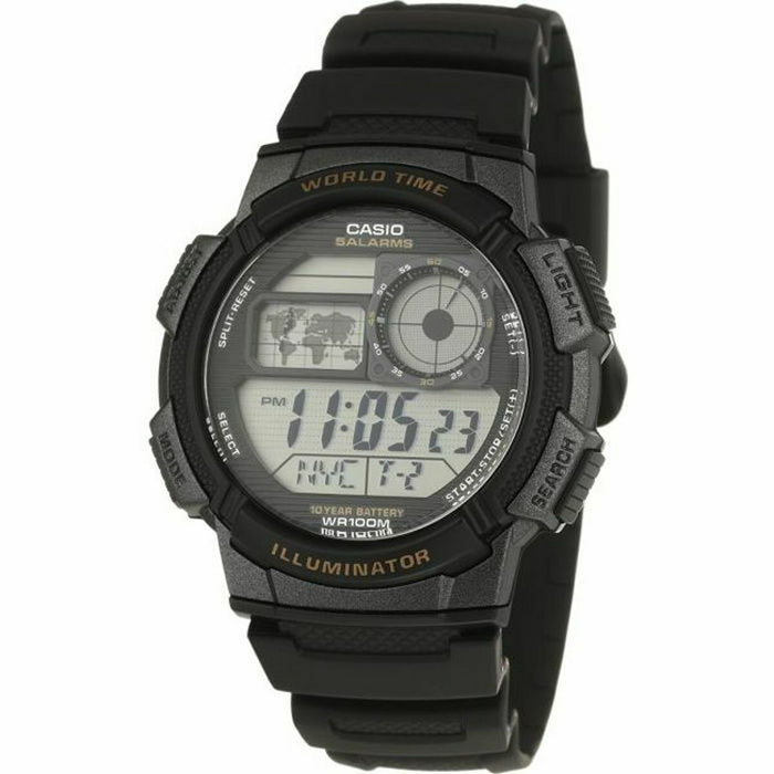 Men's Watch Casio AE-1000W-1AVEF Black Grey Digital Quartz Sporting