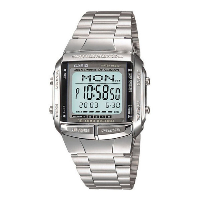 Men's Watch Casio DATABANK Silver (Ø 38 mm)