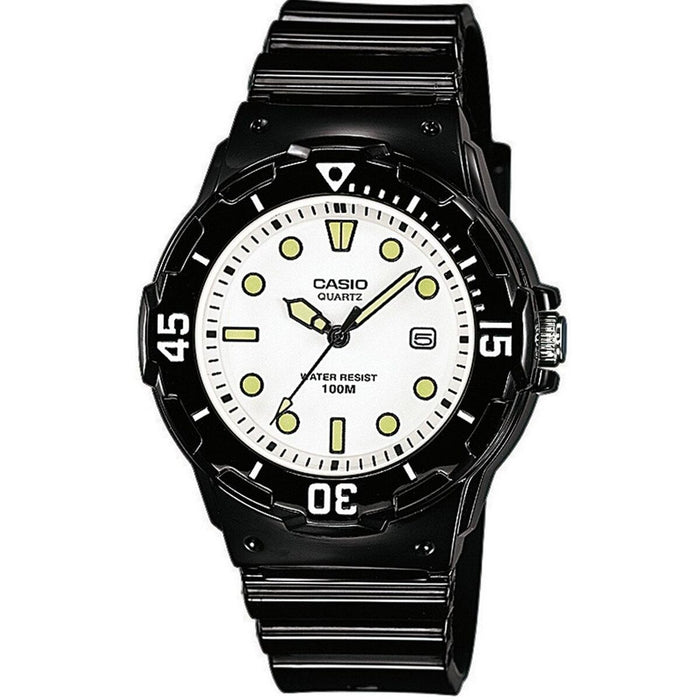 Zegarek Męski Casio DIVER 100M Biały Czarny (Ø 44,5 mm)