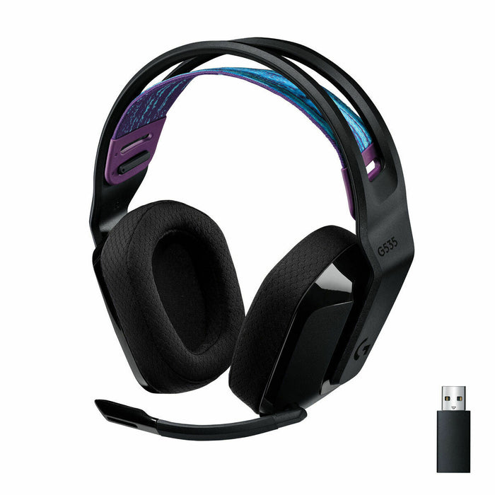 Casque avec Microphone Gaming Logitech G535 Bleu Lila Jeux