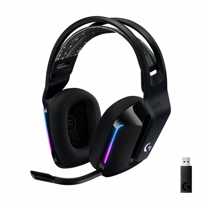 Słuchawki Gaming z mikrofonem Logitech G733 Lightspeed Headset Czarny
