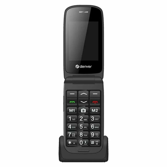 Telefon komórkowy dla seniorów Denver Electronics BAS-24600L Czarny 2,4"
