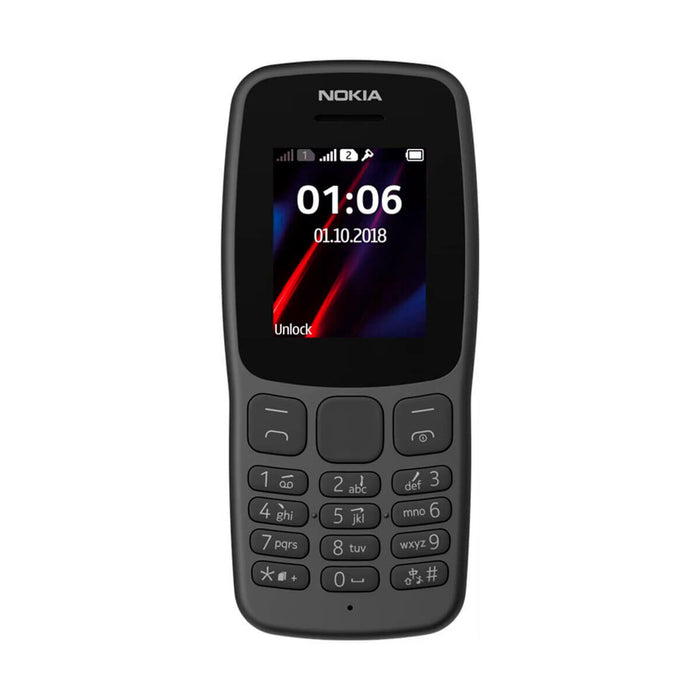 Smartfony Nokia 106 1,8" mediatek 6261d 4 MB Czarny