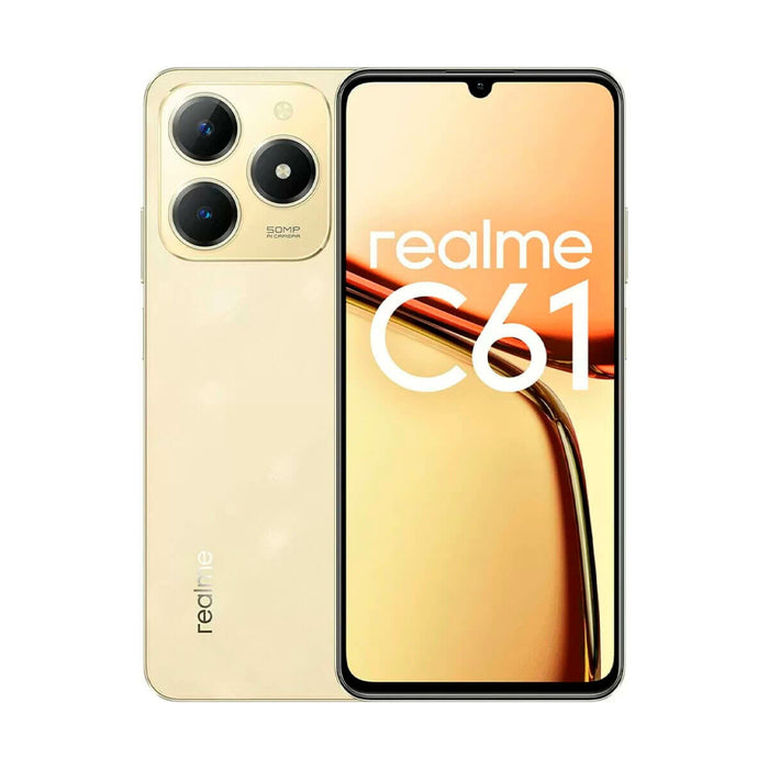 Smartfony Realme C61 6,74" Unisoc TigerT612 6 GB RAM 128 GB Złoty