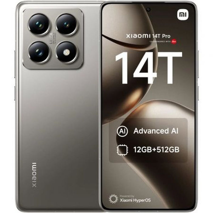 Smartfony Xiaomi 14T P 12-512 GY Octa Core 12 GB RAM 512 GB Szary 6,67"