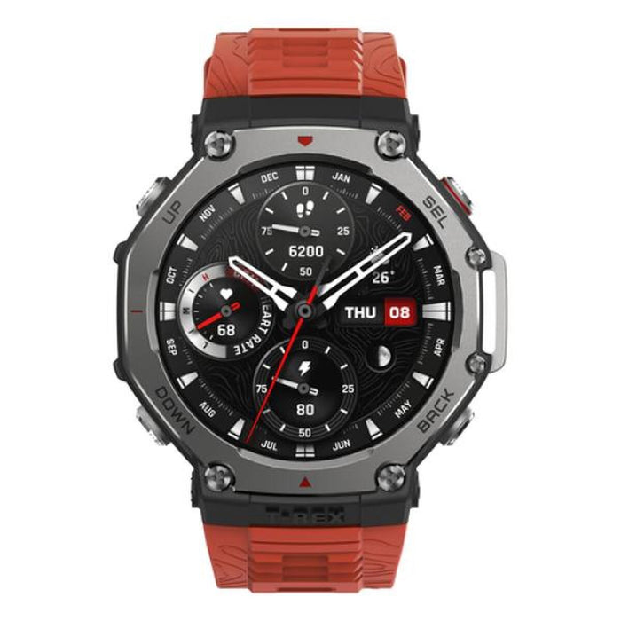 Montre intelligente Amazfit T-REX 3 47 mm 1,5" Noir Rouge Orange