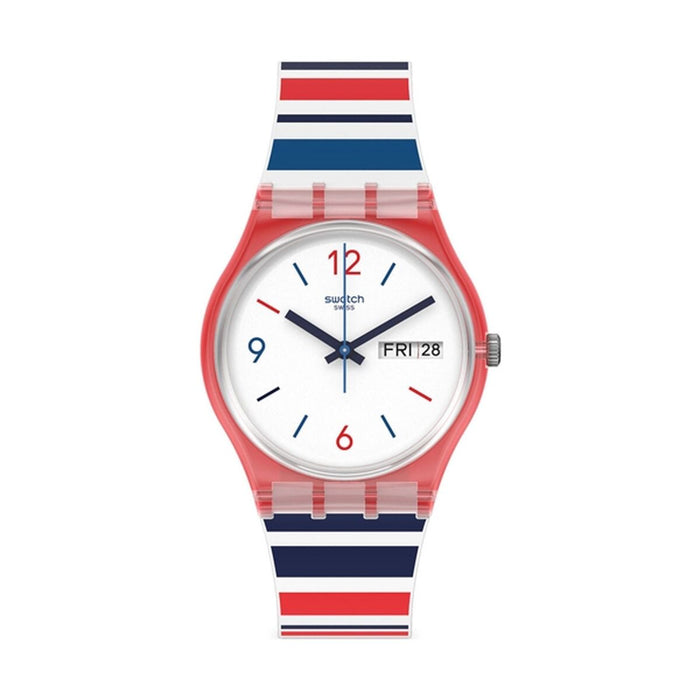 Montre Homme Swatch SEA BARCODE Blanc (Ø 34 mm)