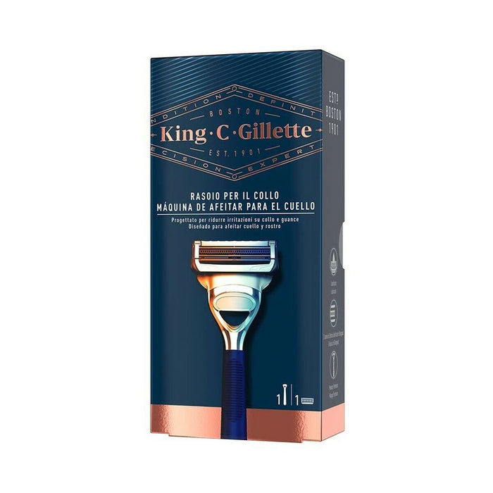 Maszynka do Golenia King C Gillette Neck Razor Niebieski