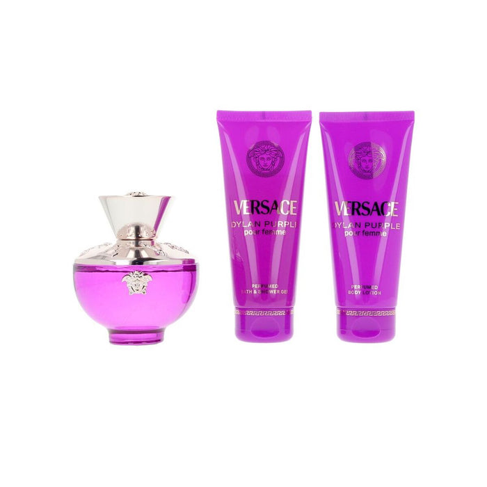 Set de Parfum Femme Versace DYLAN PURPLE EDP 4 Pièces