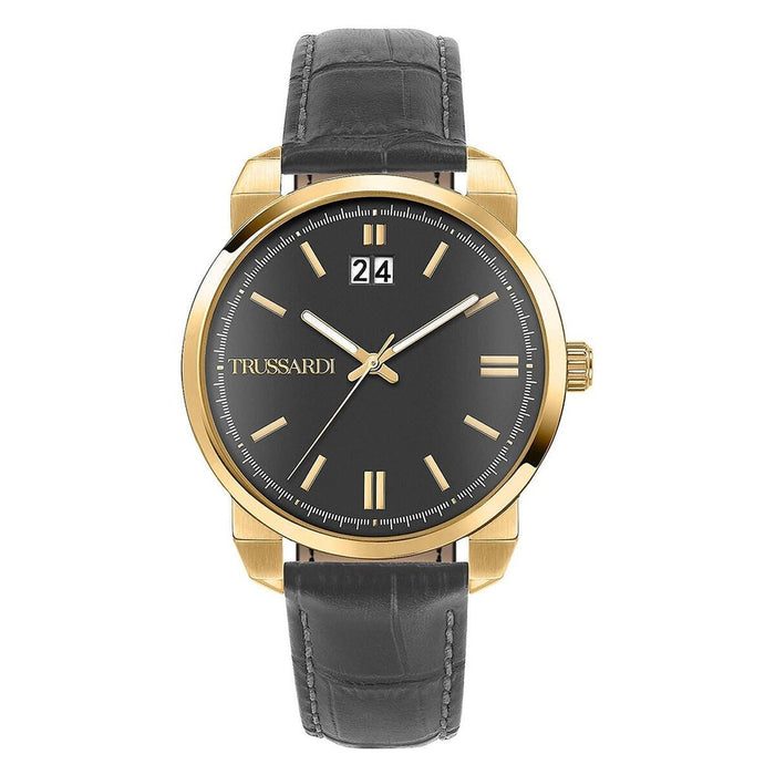 Zegarek Męski Trussardi R2451154002 Czarny Szary (Ø 40 mm)