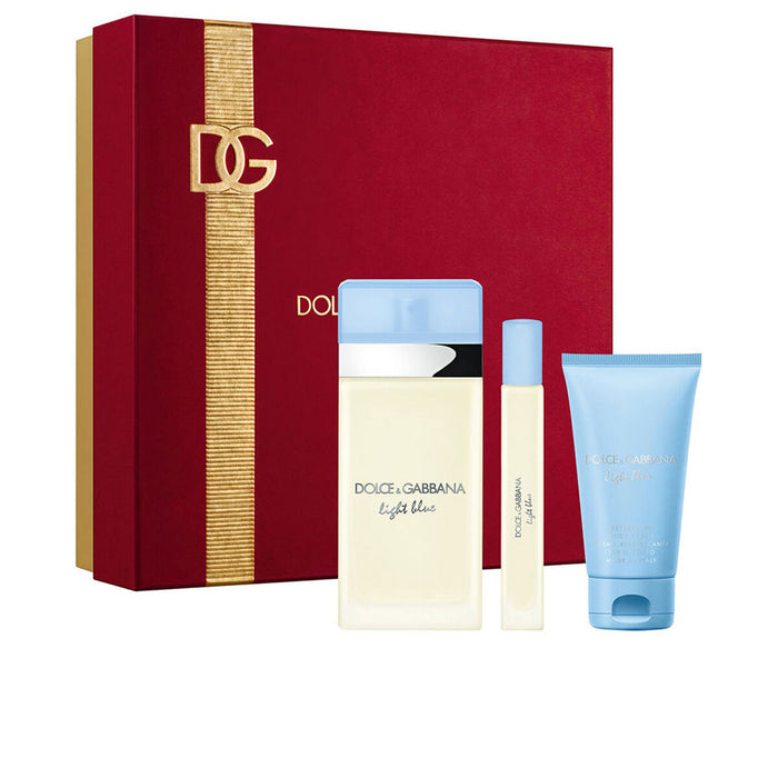 Set de Parfum Femme D&G Light Blue Pour Femme EDT
