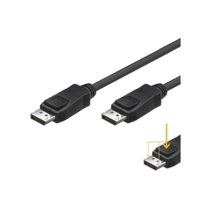DisplayPort Cable Ewent EW-140100-020-N-P Black 2 m