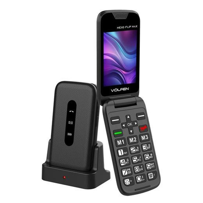 Mobile telephone for older adults Volfen Nexo Flip Black 64 MB RAM 2,8"