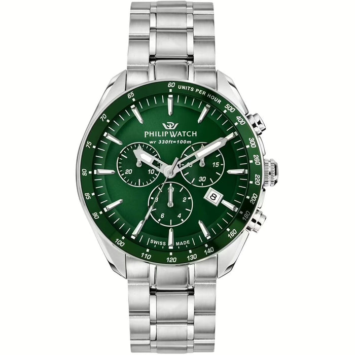 Zegarek Męski Philip Watch R8273995019 Kolor Zielony