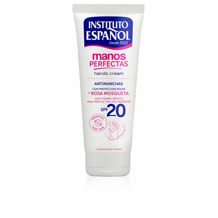 Hand Cream Instituto Español Manos Perfectas 75 ml Spf 20 Rosehip