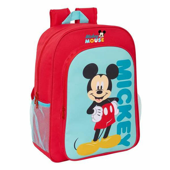 Plecak szkolny Mickey Mouse Niebieski Czerwony 33 x 42 x 14 cm