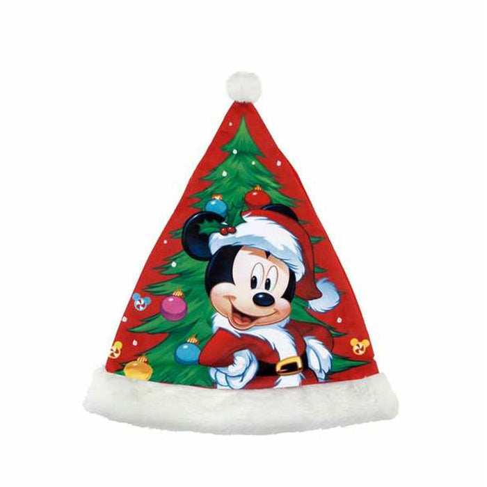 Czapka Świętego Mikołaja Mickey Mouse Niebieski Czerwony 37 cm Dziecięcy