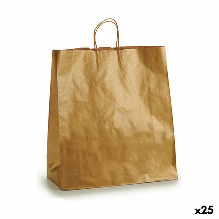 Paper Bag Pincello Golden 46 x 16 x 60 cm 46 x 60 x 0,3 cm (25 Units)