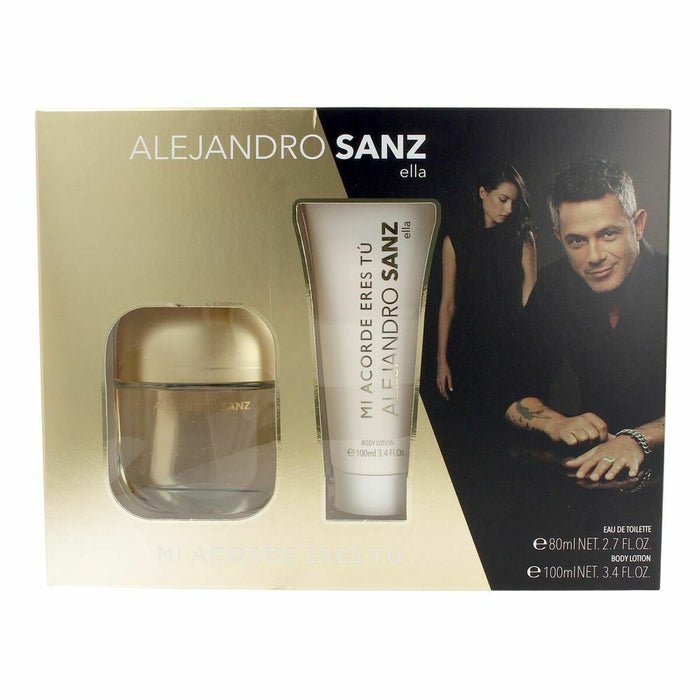 Women's Perfume Set Alejandro Sanz Mi acorde eres tú 2 Pieces