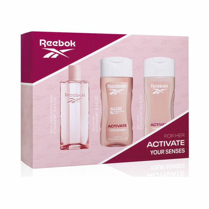 Zestaw Perfum dla Kobiet Reebok ACTIVATE YOUR SENSES 3 Części
