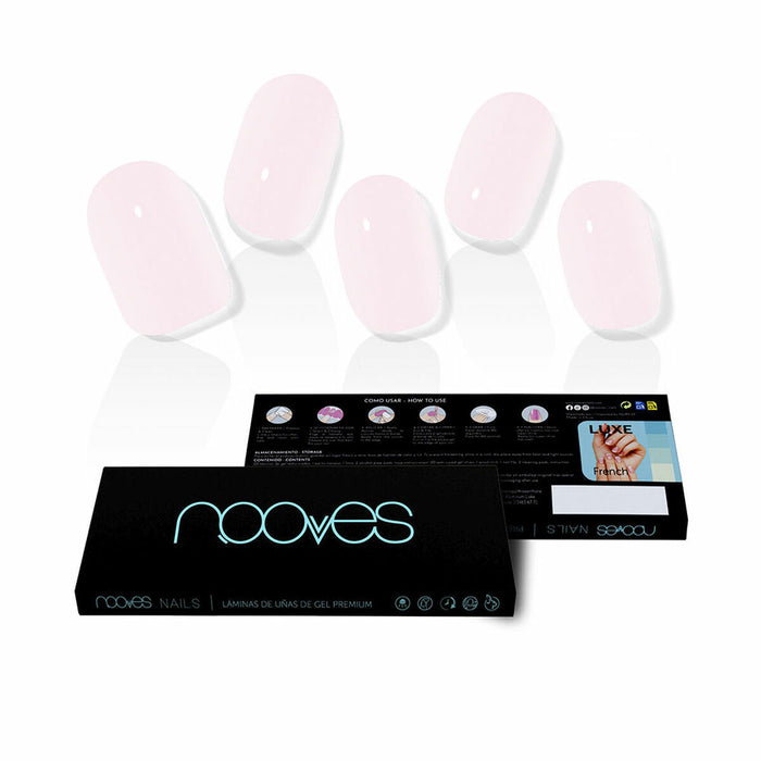Faux ongles Nooves Pale Rose Gel Autocollants 20 Pièces