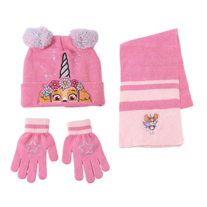 Hat & Gloves The Paw Patrol Pink