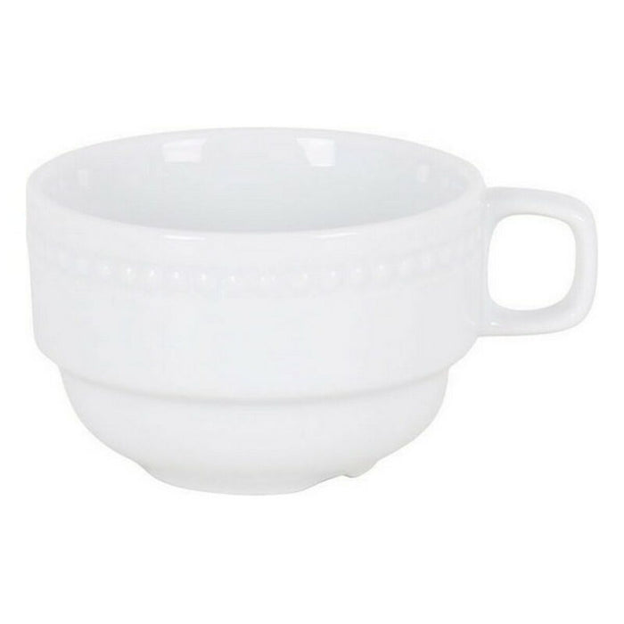 Tasse de café et de thé Inde Collet Blanc Porcelaine