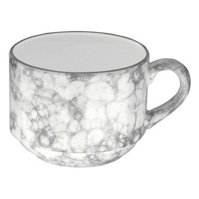 Tasse de café et de thé Inde Gourmet Noir/Blanc Porcelaine