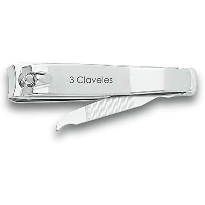 Nail clipper 3 Claveles Silver
