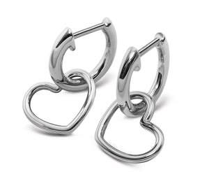 Oorringen Open Hartje Zilver JE043S-0