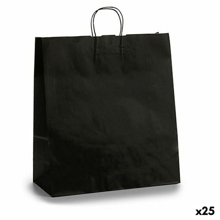 Paper Bag Pincello Black 16 x 57,5 x 46 cm 46 x 16 x 59 cm 46 x 59 x 0,2 cm (25 Units)