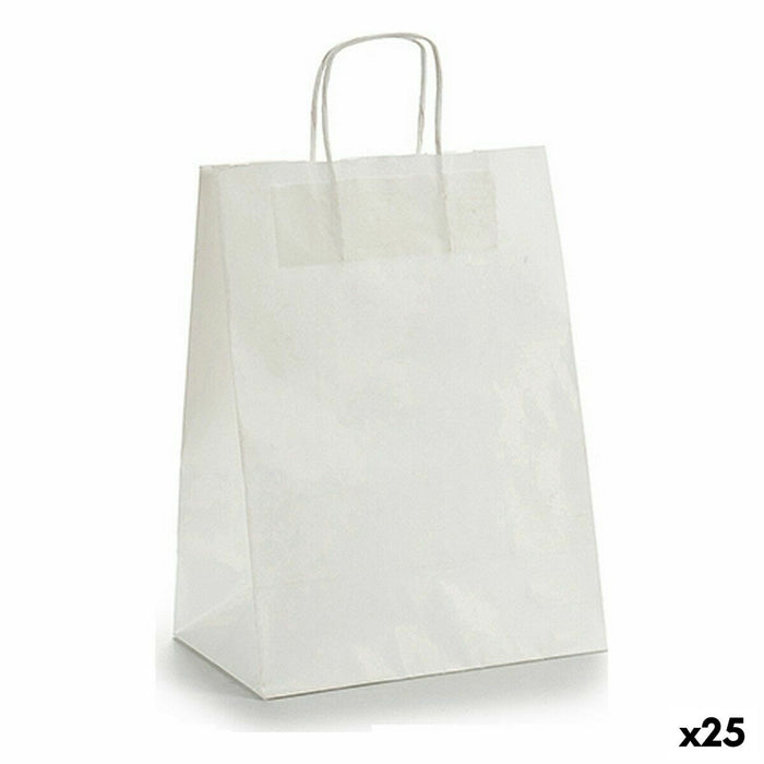 Paper Bag Pincello White 24 x 12 x 40 cm 24 x 40 x 0,2 cm (25 Units)