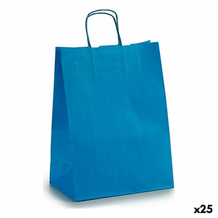 Paper Bag Pincello Blue 24 x 12 x 40 cm 24 x 40 x 0,2 cm (25 Units)