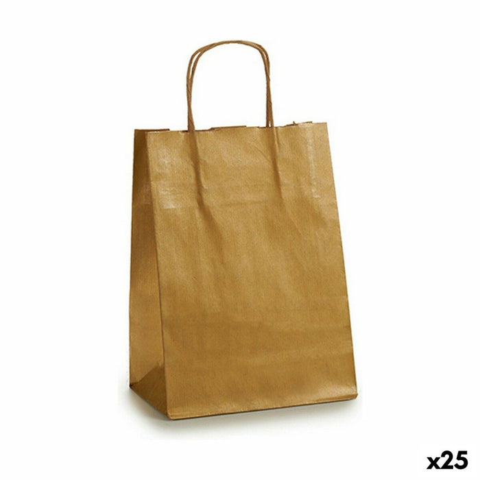 Paper Bag Pincello Golden 18 x 8 x 32 cm 18 x 30 x 0,2 cm (25 Units)