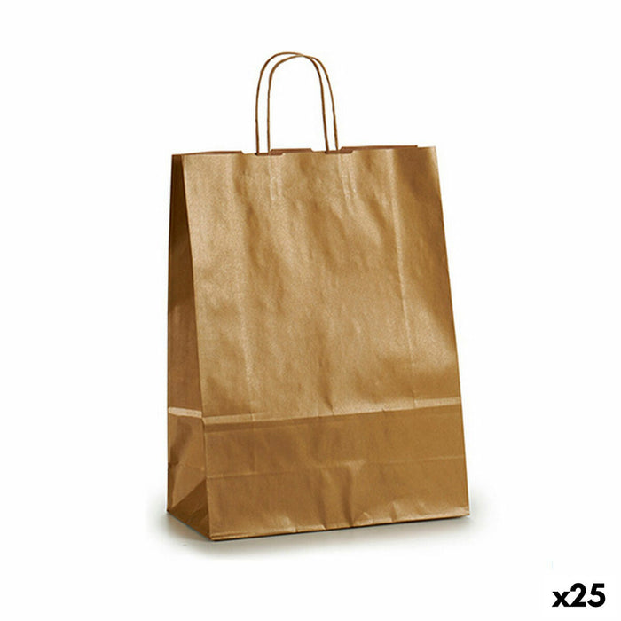 Paper Bag Pincello Golden 32 x 50 x 0,2 cm 32 x 50 x 0,5 cm (25 Units)